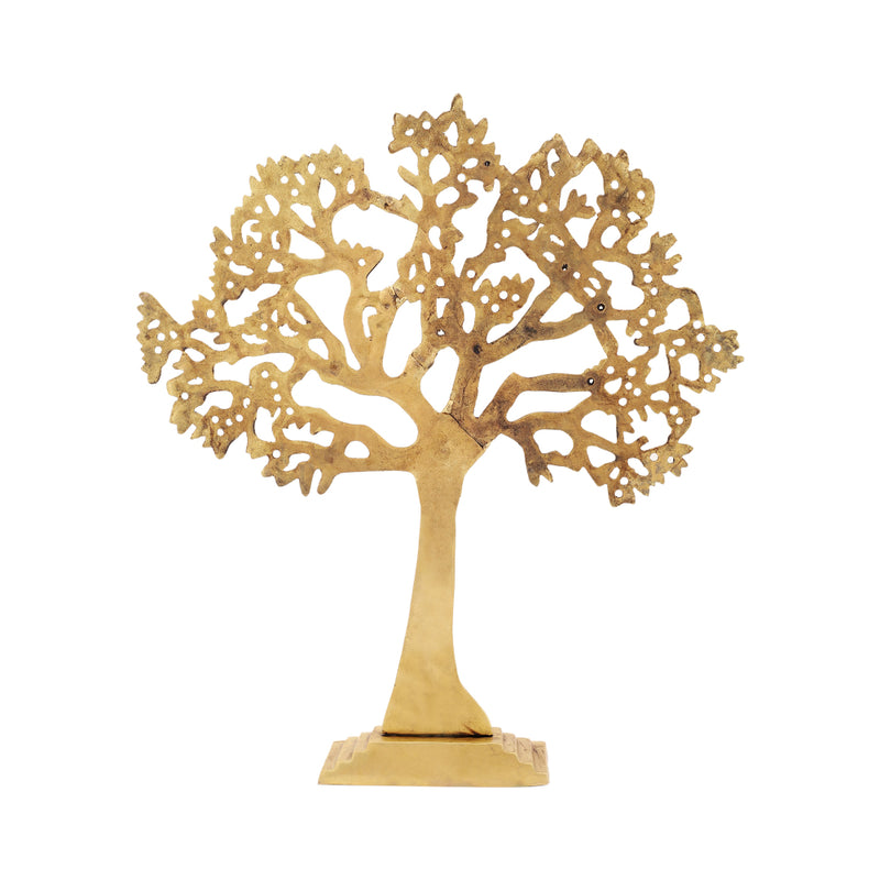 Brass Tree - intricately crafted brass tree sculpture, golden finish, represents strength, growth, and connection to nature, adds a natural and organic element to your home decor, symbolizes stability and grounding, a beautiful centerpiece or accent piece for any room, available in various sizes and designs, a timeless and versatile addition to your collection of brass sculptures and figurines, perfect for nature enthusiasts and those seeking a serene and harmonious atmosphere.