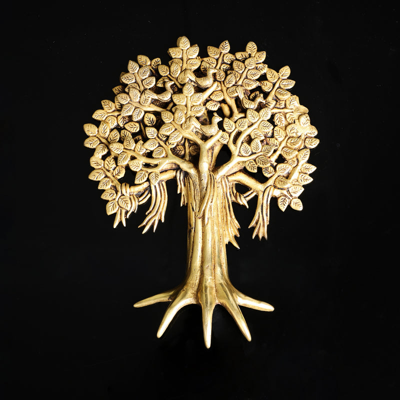 Brass Tree - intricately crafted brass tree sculpture, golden finish, represents strength, growth, and connection to nature, adds a natural and organic element to your home decor, symbolizes stability and grounding, a beautiful centerpiece or accent piece for any room, available in various sizes and designs, a timeless and versatile addition to your collection of brass sculptures and figurines, perfect for nature enthusiasts and those seeking a serene and harmonious atmosphere.