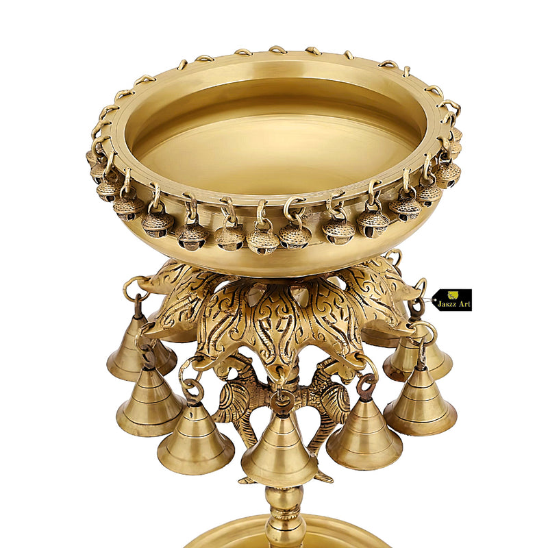 Brass Urli - beautifully crafted brass decorative bowl, golden finish, traditional Indian Urli, versatile home accent, ideal for floating flower petals or candles, adds a touch of elegance and tranquility to any space, perfect for creating a serene ambiance and enhancing interior decor, a timeless piece of art for both indoor and outdoor settings.