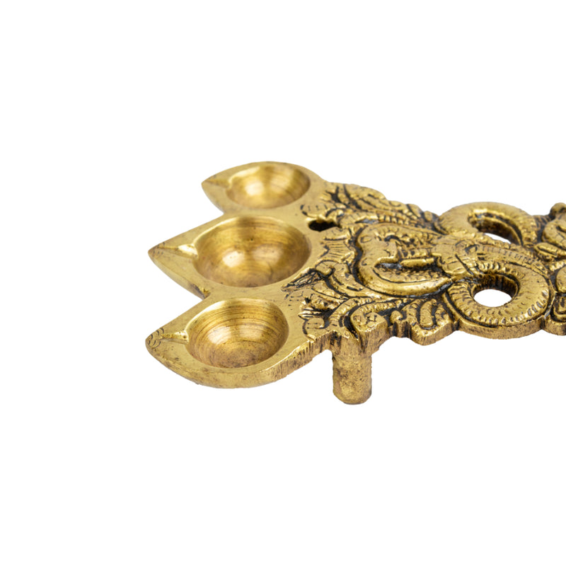 Brass Pooja Spoon - beautifully crafted brass spoon for religious rituals, ideal for offering sacred substances during prayers and ceremonies, golden finish, perfect for home puja setups and spiritual practices, symbolizes purity and devotion, enhances the sacredness of rituals, a functional and auspicious addition to your pooja essentials and religious artifacts.