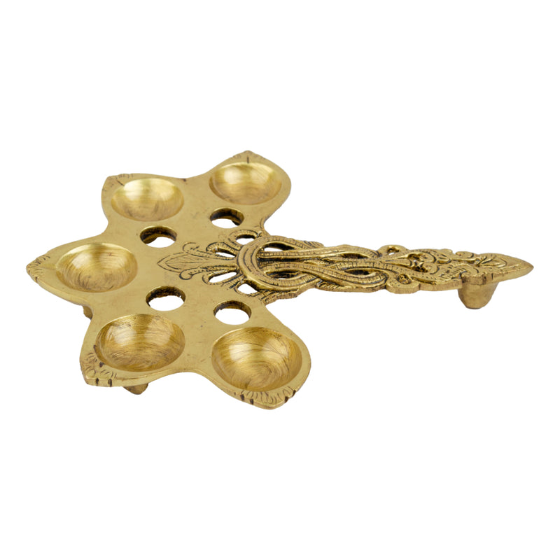 Jaszz Art Brass Pooja Havan 5 Spoon