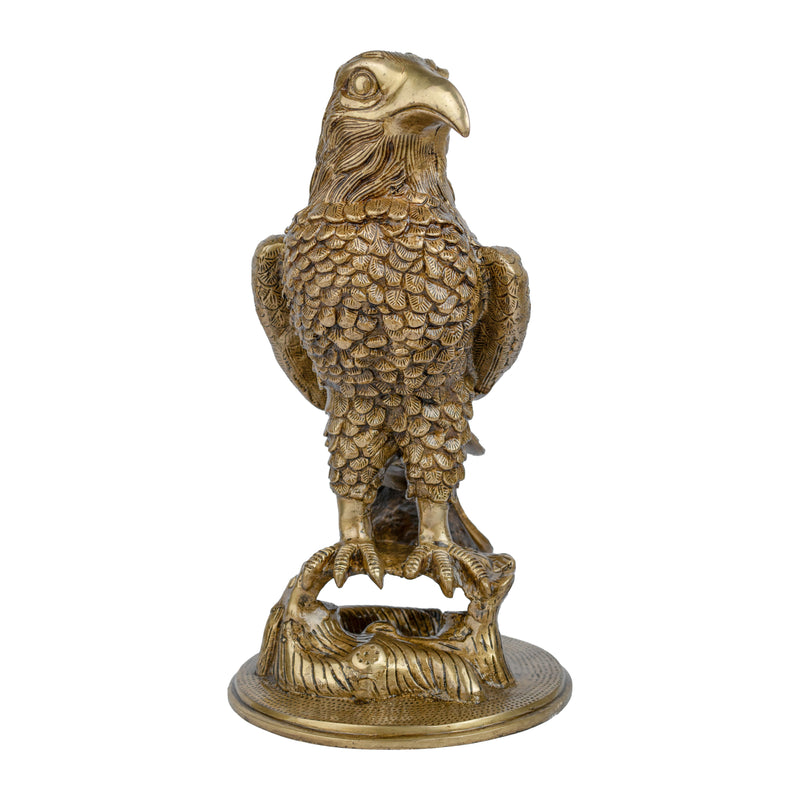 Brass eagle product - exquisite brass sculpture, handcrafted with intricate details, golden finish, majestic bird design, decorative home accessory, symbol of strength and grace, enhances interior decor