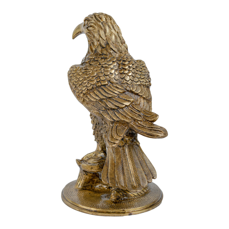 Brass eagle product - exquisite brass sculpture, handcrafted with intricate details, golden finish, majestic bird design, decorative home accessory, symbol of strength and grace, enhances interior decor