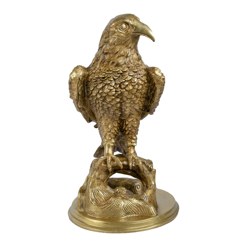 Brass eagle product - exquisite brass sculpture, handcrafted with intricate details, golden finish, majestic bird design, decorative home accessory, symbol of strength and grace, enhances interior decor