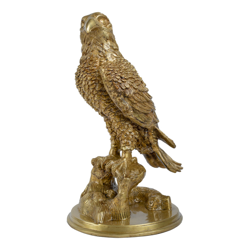 Brass eagle product - exquisite brass sculpture, handcrafted with intricate details, golden finish, majestic bird design, decorative home accessory, symbol of strength and grace, enhances interior decor