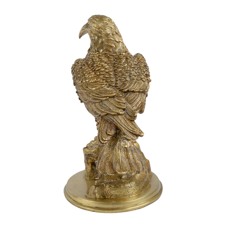 Brass eagle product - exquisite brass sculpture, handcrafted with intricate details, golden finish, majestic bird design, decorative home accessory, symbol of strength and grace, enhances interior decor