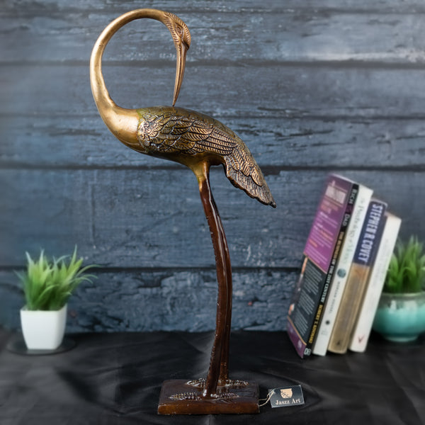 Brass swan product - beautifully crafted brass sculpture, graceful swan design, intricate details, golden finish, decorative home accent, symbolizes grace and beauty, adds a touch of elegance to any space, ideal gift for swan lovers and collectors.