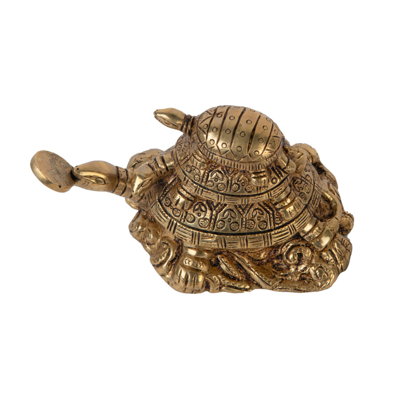 Brass turtle product - meticulously crafted brass sculpture, charming turtle design, intricate details, golden finish, decorative home accent, symbolizes longevity and wisdom, adds a touch of serenity to any space, ideal gift for turtle enthusiasts and nature-inspired decor.