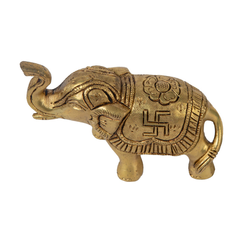 Jaszz Art Brass Elephant 01 Ethnic Design Handmade Antique for Home Decor