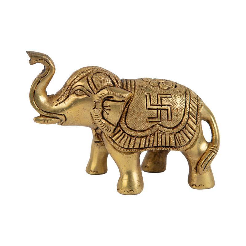 Jaszz Art Brass Elephant 01 Ethnic Design Handmade Antique for Home Decor