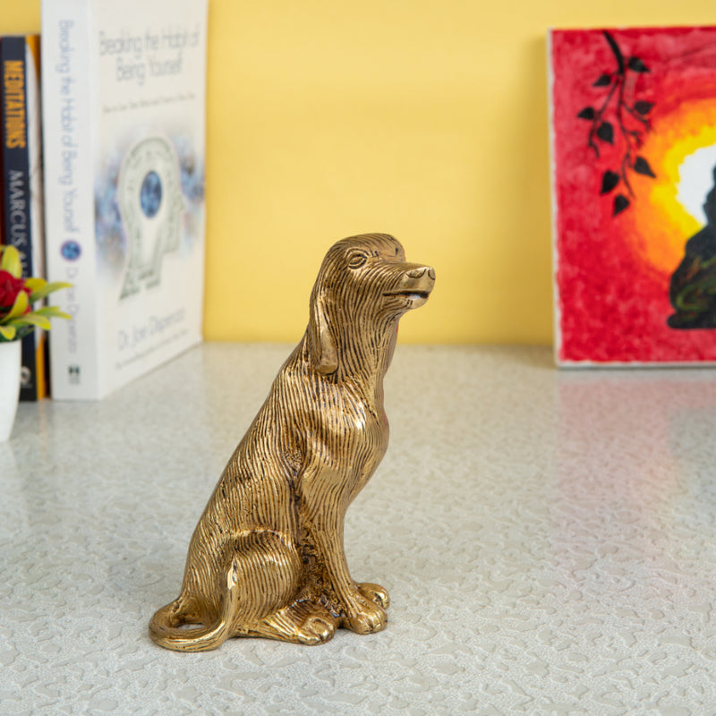 Jaszz Art Brass Dog Statue