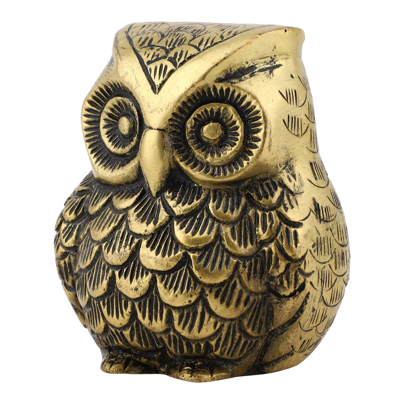 Jaszz Art Night Owl animal antique art beautiful bedroom brass decor decoration figure figurines gift gifts god gold golden home idol idols item items living livingroom love luck office pet room school showpiece statue Vastu wealth