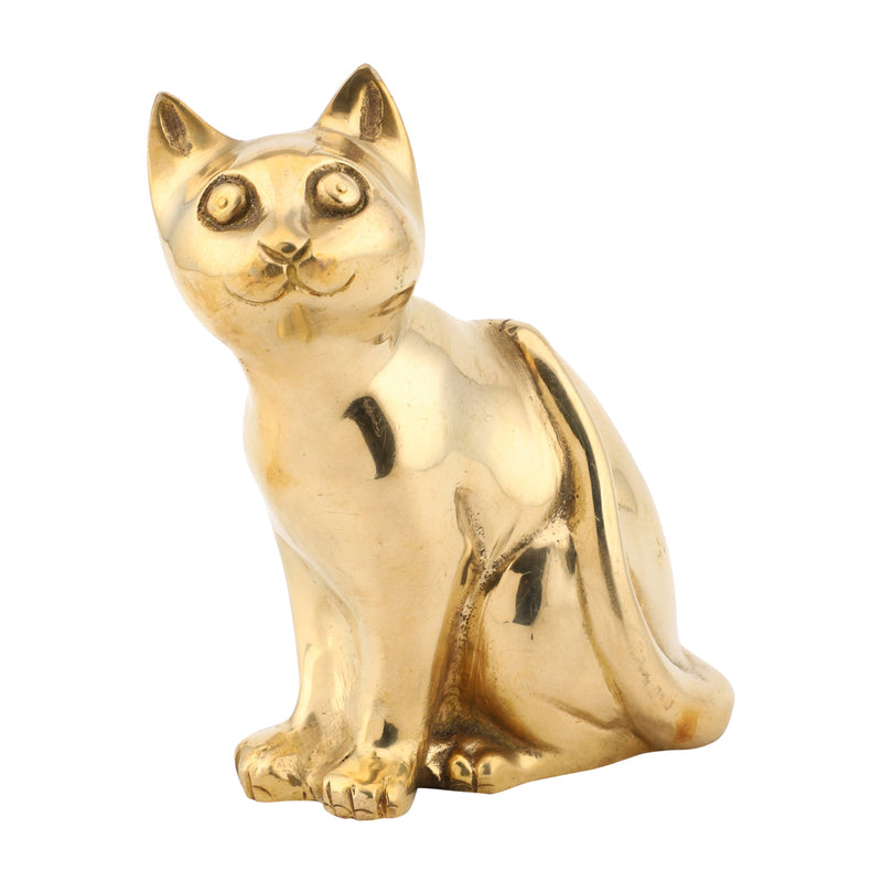 Cat Kitten Animal Antique Art Beautiful Bedroom Brass Decor Decoration Figure Figurines Gift Gifts God Gold Golden Home Idol Idols Item Items Living Livingroom Love Luck Office Pet Room School Showpiece Statue Vastu Wealth