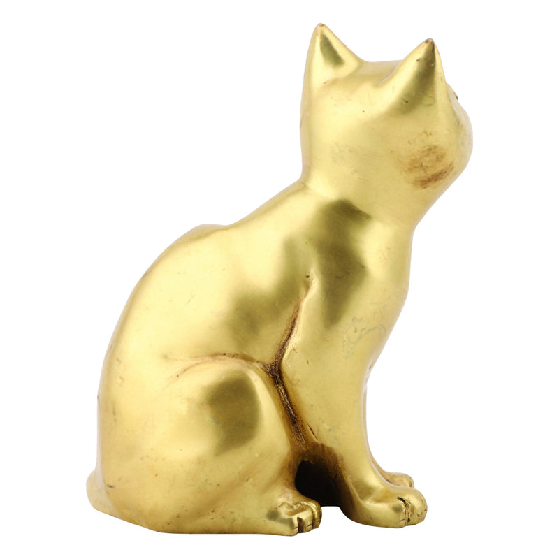 Cat Kitten Animal Antique Art Beautiful Bedroom Brass Decor Decoration Figure Figurines Gift Gifts God Gold Golden Home Idol Idols Item Items Living Livingroom Love Luck Office Pet Room School Showpiece Statue Vastu Wealth