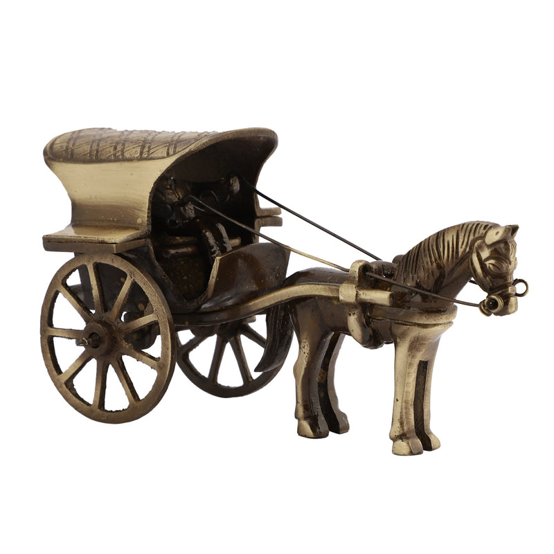 Horse Cart Animal Antique Art Beautiful Bedroom Brass Decor Decoration Figure Figurines Gift Gifts God Gold Golden Home Idol Idols Item Items Living Livingroom Love Luck Office Pet Room School Showpiece Statue Vastu Wealth