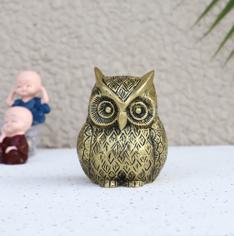  Jaszz Art Night Owl animal antique art beautiful bedroom brass decor decoration figure figurines gift gifts god gold golden home idol idols item items living livingroom love luck office pet room school showpiece statue Vastu wealth