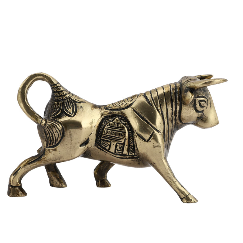  fighting Bull Animal Antique Beautiful Bedroom Brass Decor Decoration Figure Figurines Gift Gifts God Gold Golden Home Idol Idols Item Items Living Livingroom Love Luck Office Pet Room School Showpiece Statue Vastu Wealth