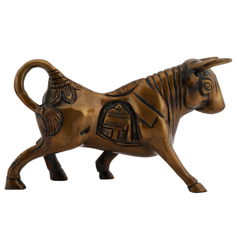  fighting Bull Animal Antique Beautiful Bedroom Brass Decor Decoration Figure Figurines Gift Gifts God Gold Golden Home Idol Idols Item Items Living Livingroom Love Luck Office Pet Room School Showpiece Statue Vastu Wealth