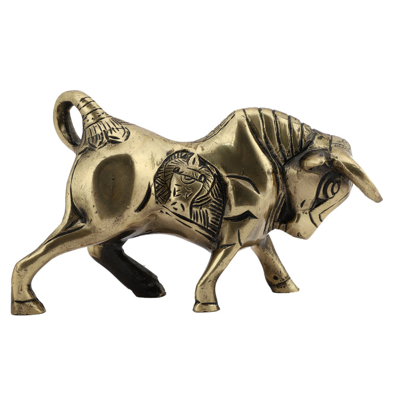  fighting Bull Animal Antique Beautiful Bedroom Brass Decor Decoration Figure Figurines Gift Gifts God Gold Golden Home Idol Idols Item Items Living Livingroom Love Luck Office Pet Room School Showpiece Statue Vastu Wealth