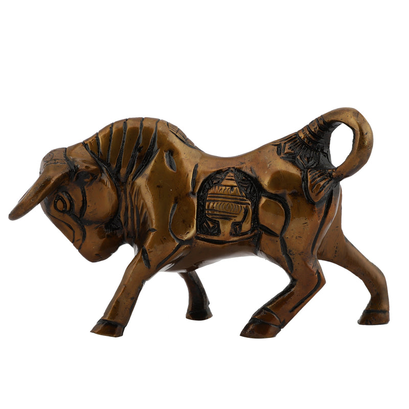  fighting Bull Animal Antique Beautiful Bedroom Brass Decor Decoration Figure Figurines Gift Gifts God Gold Golden Home Idol Idols Item Items Living Livingroom Love Luck Office Pet Room School Showpiece Statue Vastu Wealth