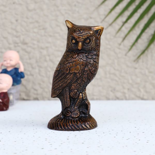 Jaszz Art Night Owl animal antique art beautiful bedroom brass decor decoration figure figurines gift gifts god gold golden home idol idols item items living livingroom love luck office pet room school showpiece statue Vastu wealth