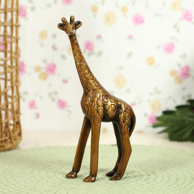 Mother Baby Giraffe Animal Antique Art Beautiful Bedroom Brass Decor Decoration Figure Figurines Gift Gifts God Gold Golden Home Item Items Living Livingroom Love Luck Office Pet Room School Showpiece Statue Vastu Wealth