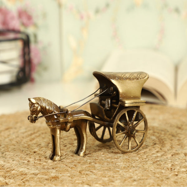 Jaszz Art Horse Cart Brass (Small)