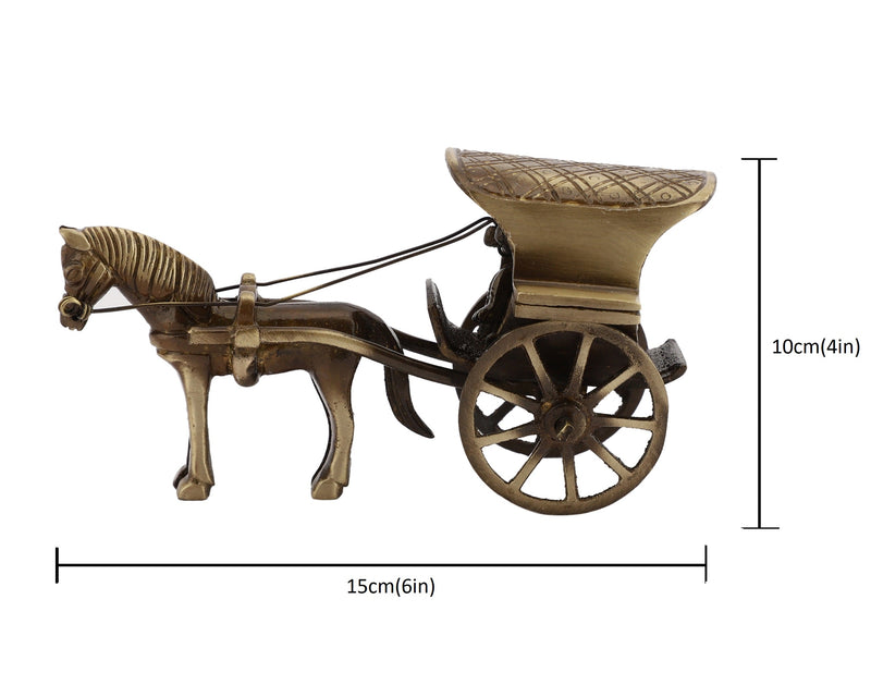 Horse Cart Animal Antique Art Beautiful Bedroom Brass Decor Decoration Figure Figurines Gift Gifts God Gold Golden Home Idol Idols Item Items Living Livingroom Love Luck Office Pet Room School Showpiece Statue Vastu Wealth