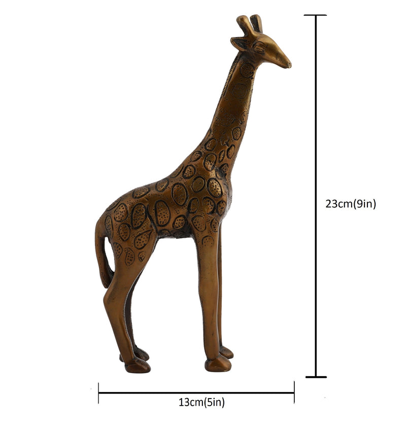 Mother Baby Giraffe Animal Antique Art Beautiful Bedroom Brass Decor Decoration Figure Figurines Gift Gifts God Gold Golden Home Item Items Living Livingroom Love Luck Office Pet Room School Showpiece Statue Vastu Wealth