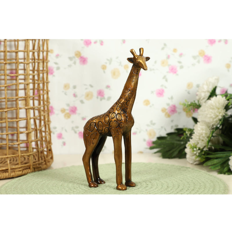 Mother Baby Giraffe Animal Antique Art Beautiful Bedroom Brass Decor Decoration Figure Figurines Gift Gifts God Gold Golden Home Item Items Living Livingroom Love Luck Office Pet Room School Showpiece Statue Vastu Wealth