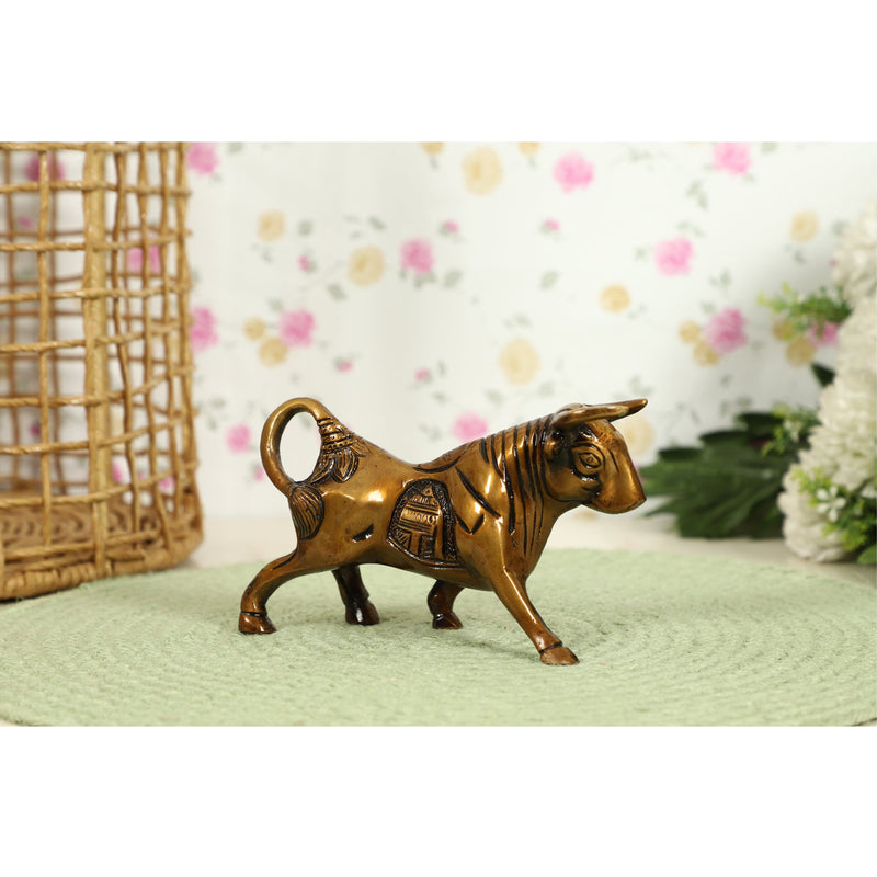  fighting Bull Animal Antique Beautiful Bedroom Brass Decor Decoration Figure Figurines Gift Gifts God Gold Golden Home Idol Idols Item Items Living Livingroom Love Luck Office Pet Room School Showpiece Statue Vastu Wealth