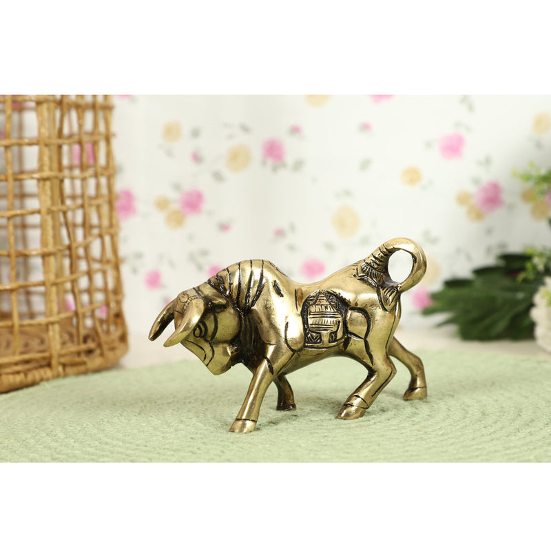  fighting Bull Animal Antique Beautiful Bedroom Brass Decor Decoration Figure Figurines Gift Gifts God Gold Golden Home Idol Idols Item Items Living Livingroom Love Luck Office Pet Room School Showpiece Statue Vastu Wealth