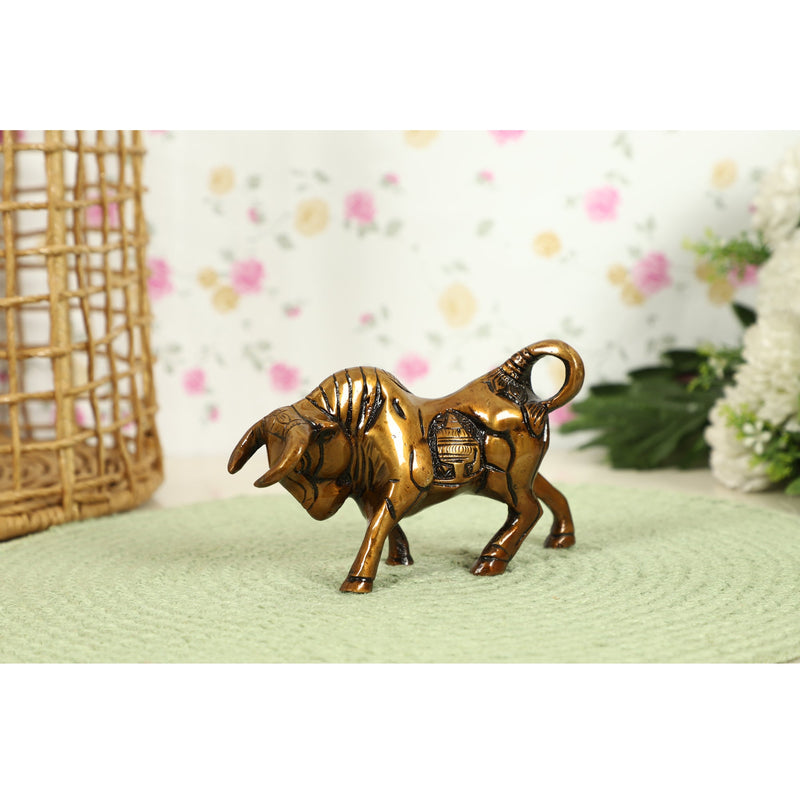  fighting Bull Animal Antique Beautiful Bedroom Brass Decor Decoration Figure Figurines Gift Gifts God Gold Golden Home Idol Idols Item Items Living Livingroom Love Luck Office Pet Room School Showpiece Statue Vastu Wealth